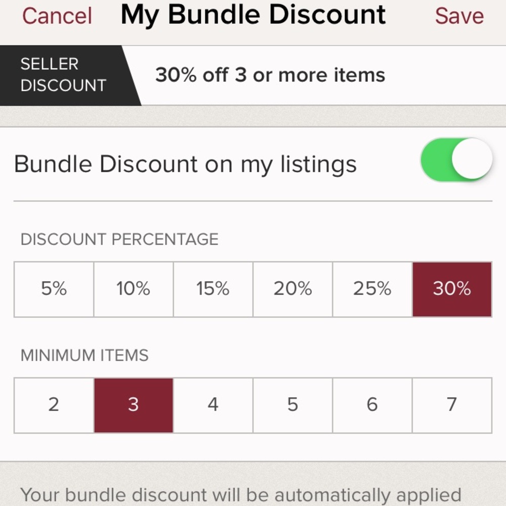 Discount when bundling!!!